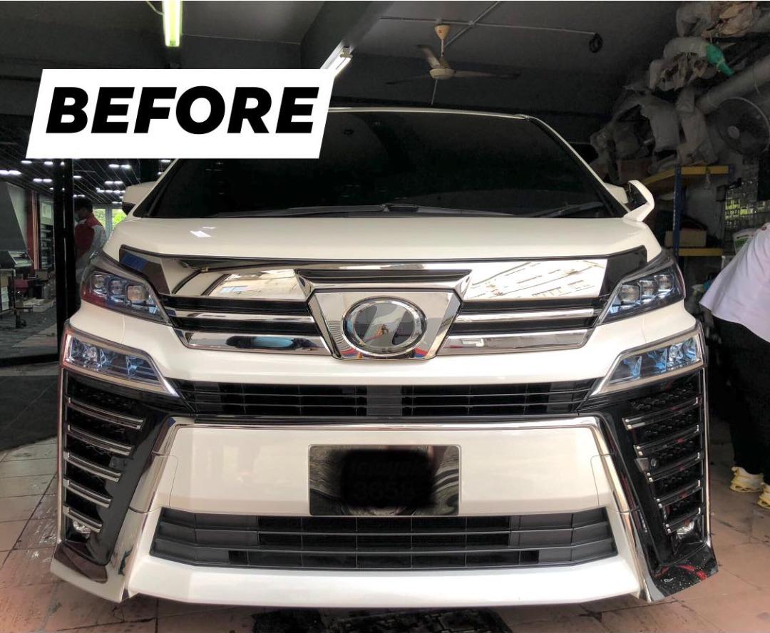 Vellfire modellista sales body kit