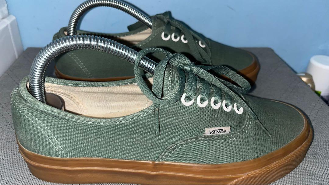Vans Authentic Duck Green Gum Fesyen Pria Sepatu Sneakers di