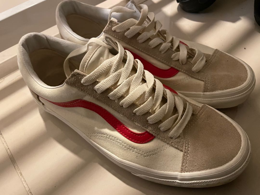 Vans old skool top style 36 marshmallow red
