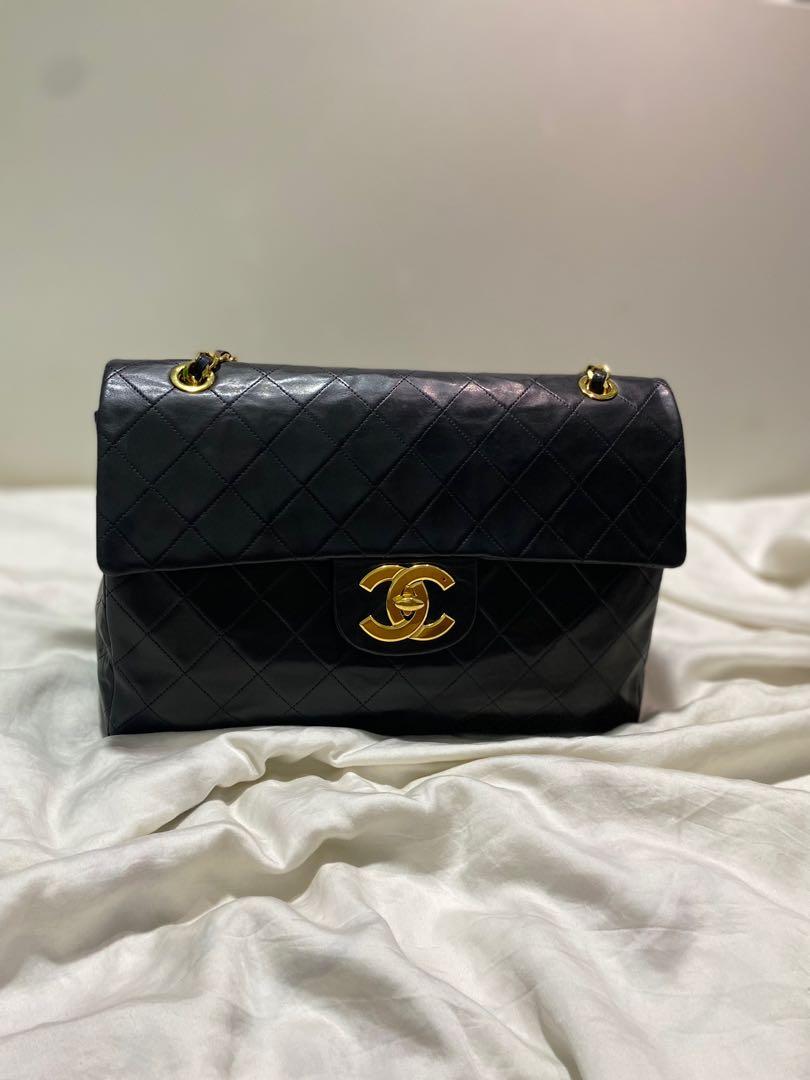 Vintage chanel jumbo xl flap bag top