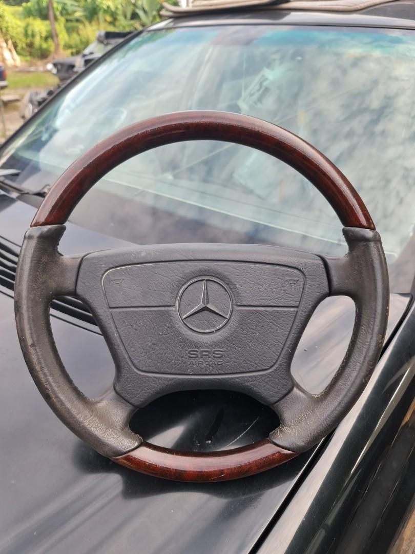 W210 w202 w140 half wood steering Auto Accessories on Carousell
