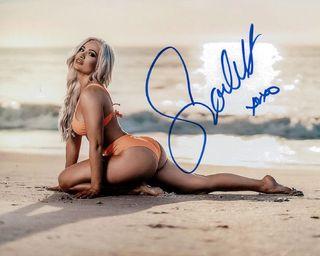 WWE / Wrestling Collectibles - SCARLETT BORDEAUX (BEACH SIDE) WITH COA (AUTOGRAPH SIGN) 🖊️