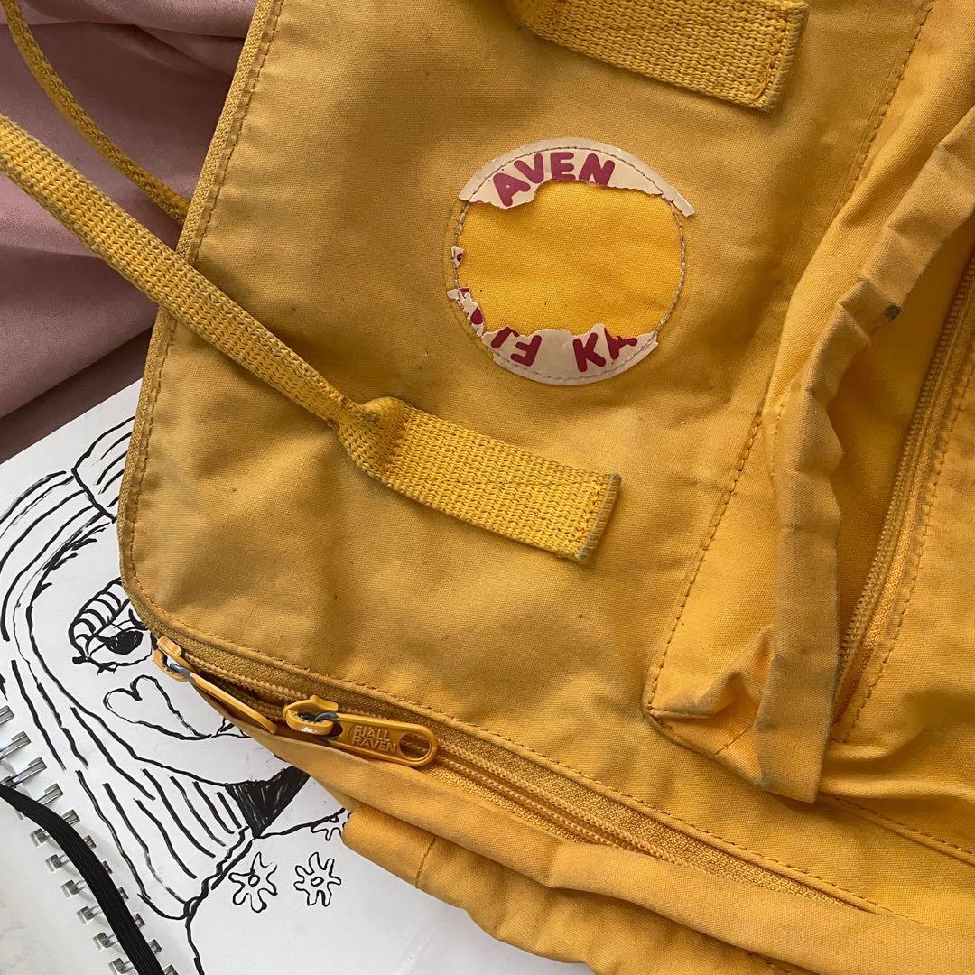 Yellow kanken aesthetic hot sale