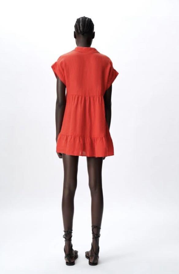 Zara Babydoll Dress, Women's Fashion, Dresses & Sets, Dresses on Carousell