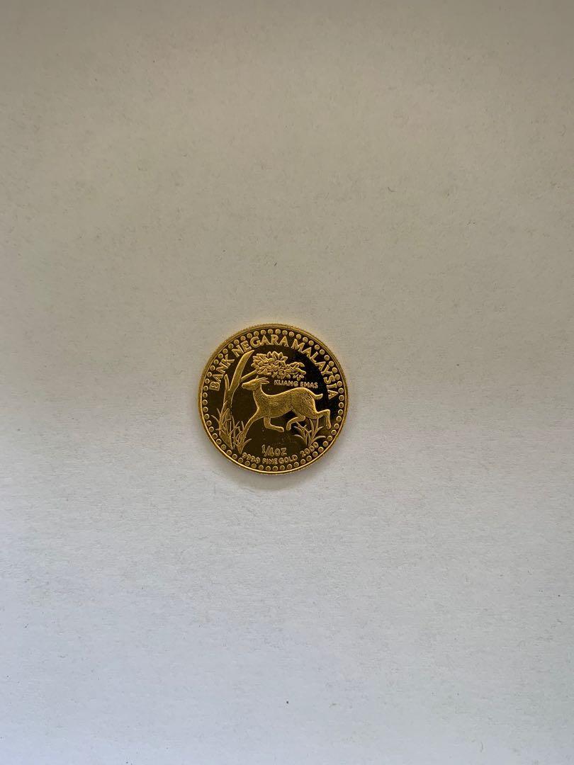 1/4oz Malaysian Kijang Emas pure gold coin. Price is firm., Hobbies ...