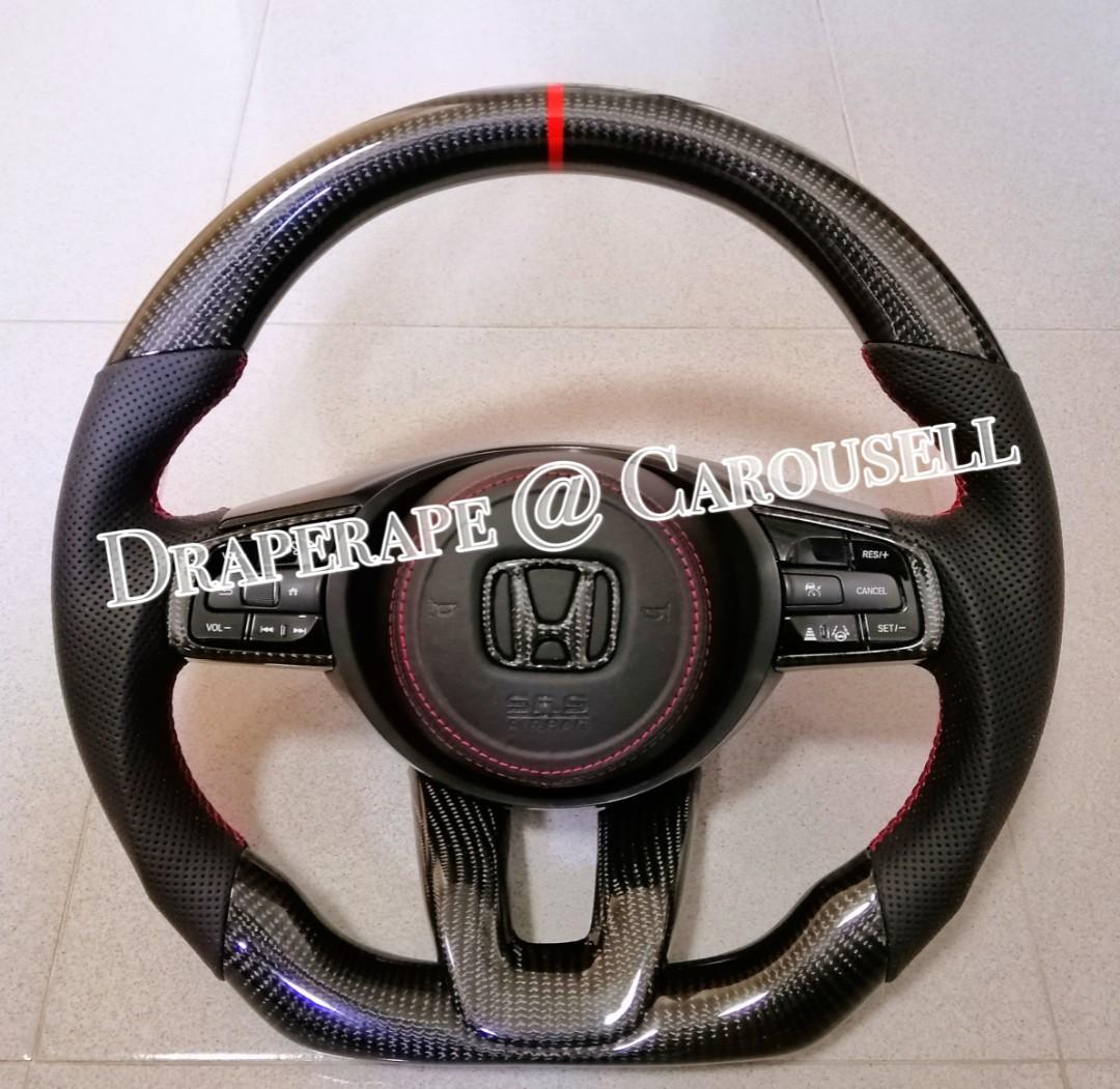 2021 Honda Vezel HRV Carbon Fibre Steering Wheel Carbon Fiber