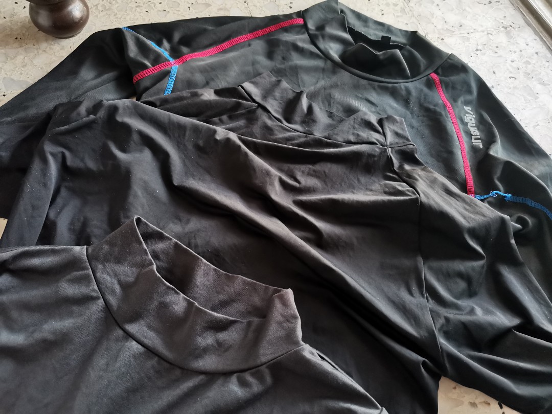 3 Rash guard / inner tight men, Men's Fashion, Tops & Sets, Swim Top