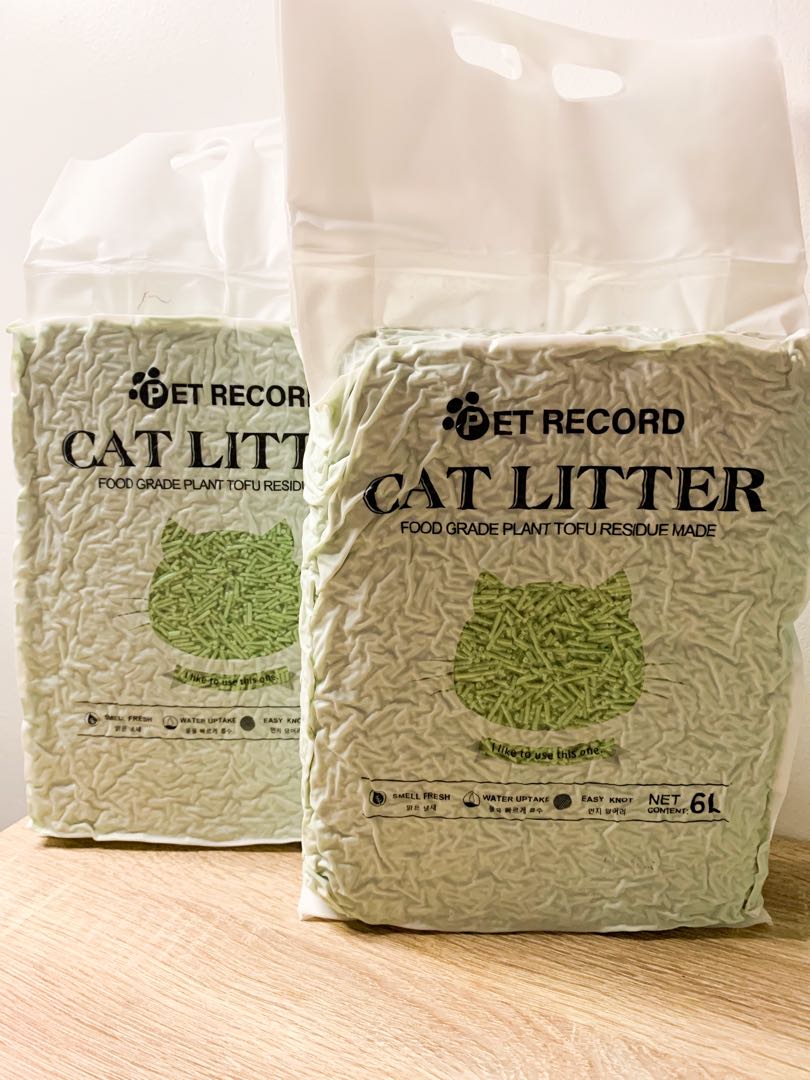 6L Pet Record Tofu Cat Litter with FREE deodoriser, Pet Supplies