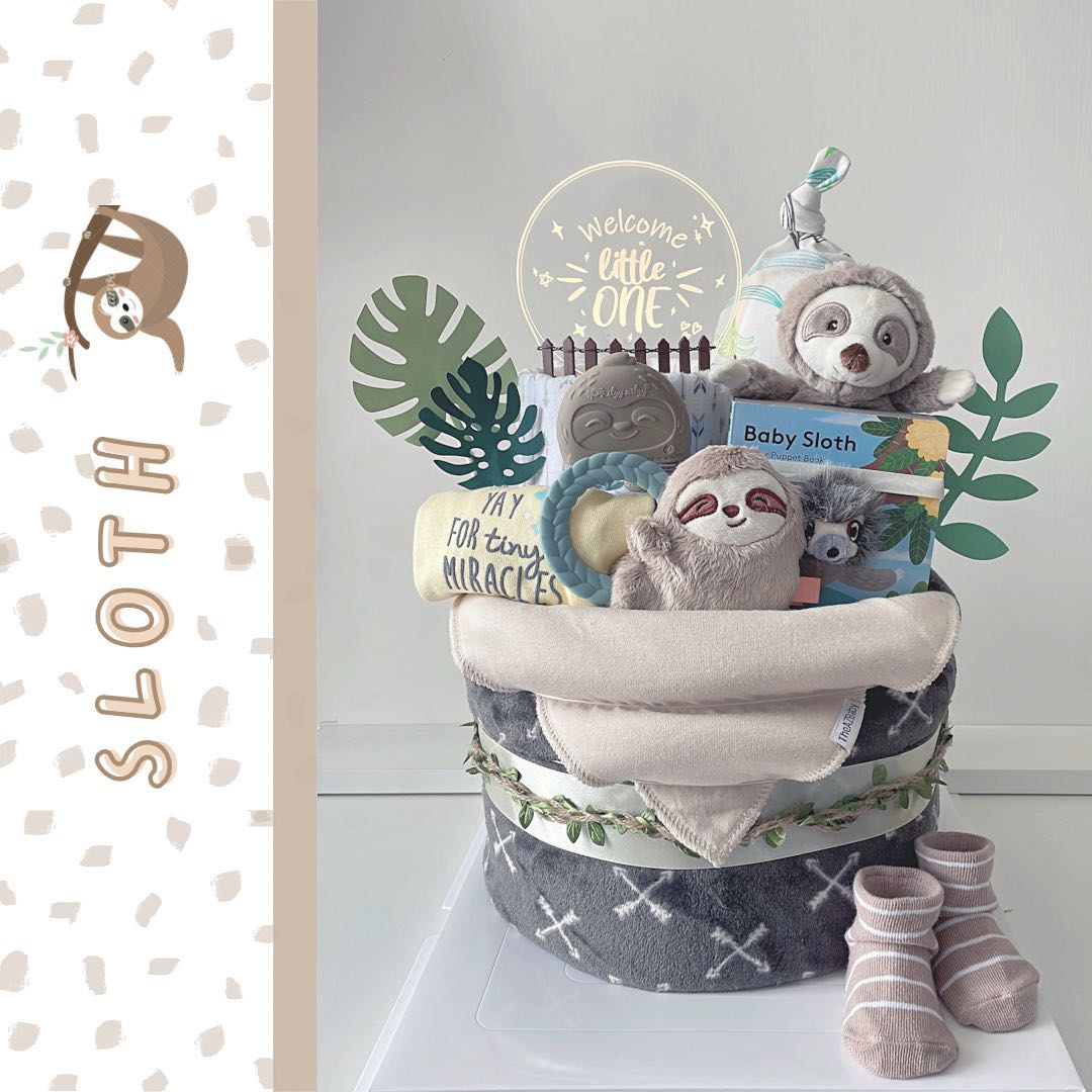 Sloth diaper cake sales