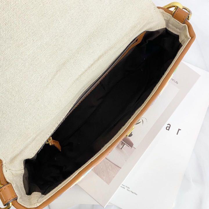 💯% Authentic Fendi Baguette Multicolor Canvas Bag, Luxury, Bags & Wallets  on Carousell