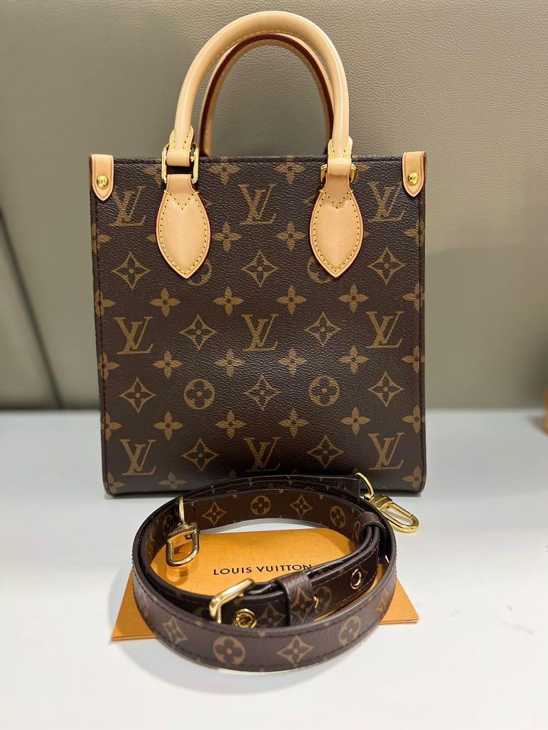 Louis Vuitton Sac Plat BB Bag Monogram Brown/Natural in Coated Canvas with  Gold-tone - US