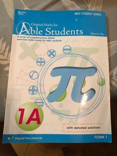 中學用書 original maths for able students 1A 1B 2A 2B 3A 3B s1 s2 s3 f1 f2 f3