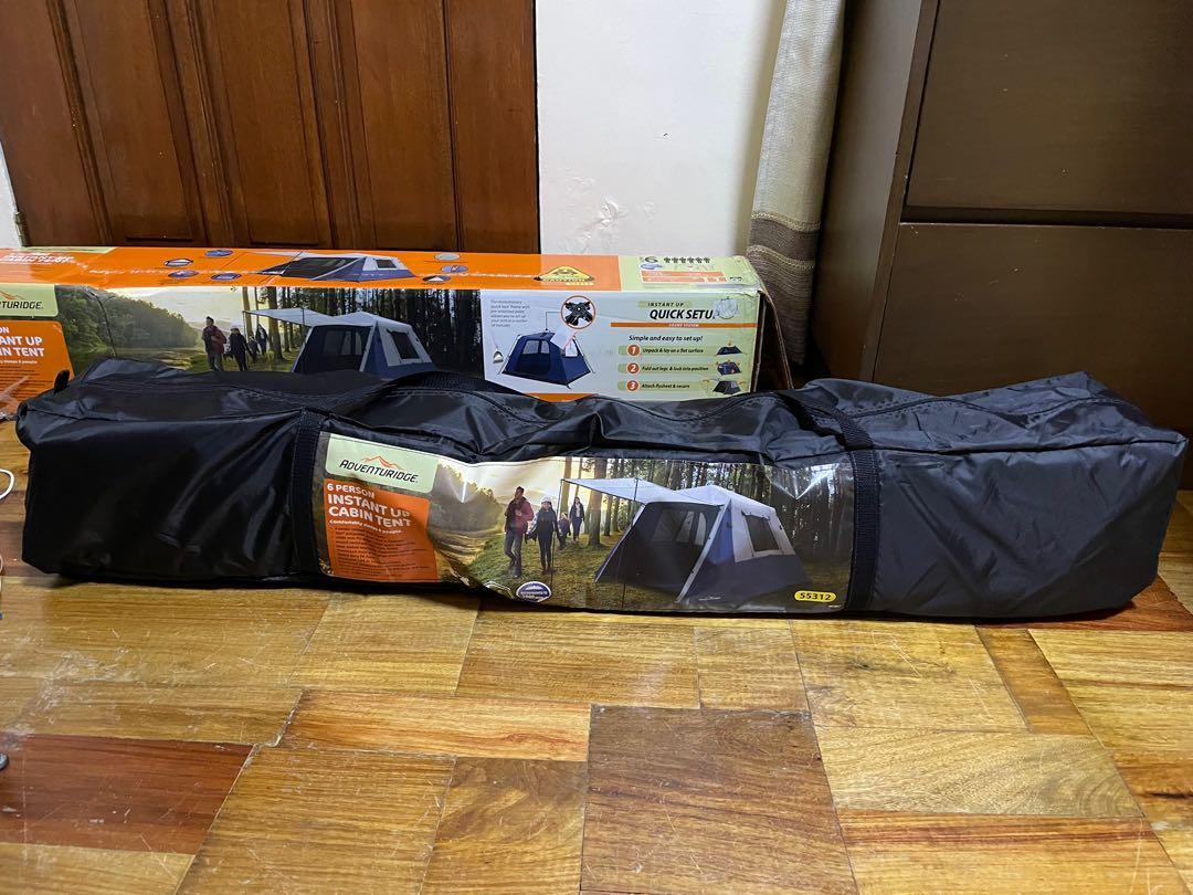 Adventuridge 6 person instant up cabin tent, Sports Equipment, Hiking