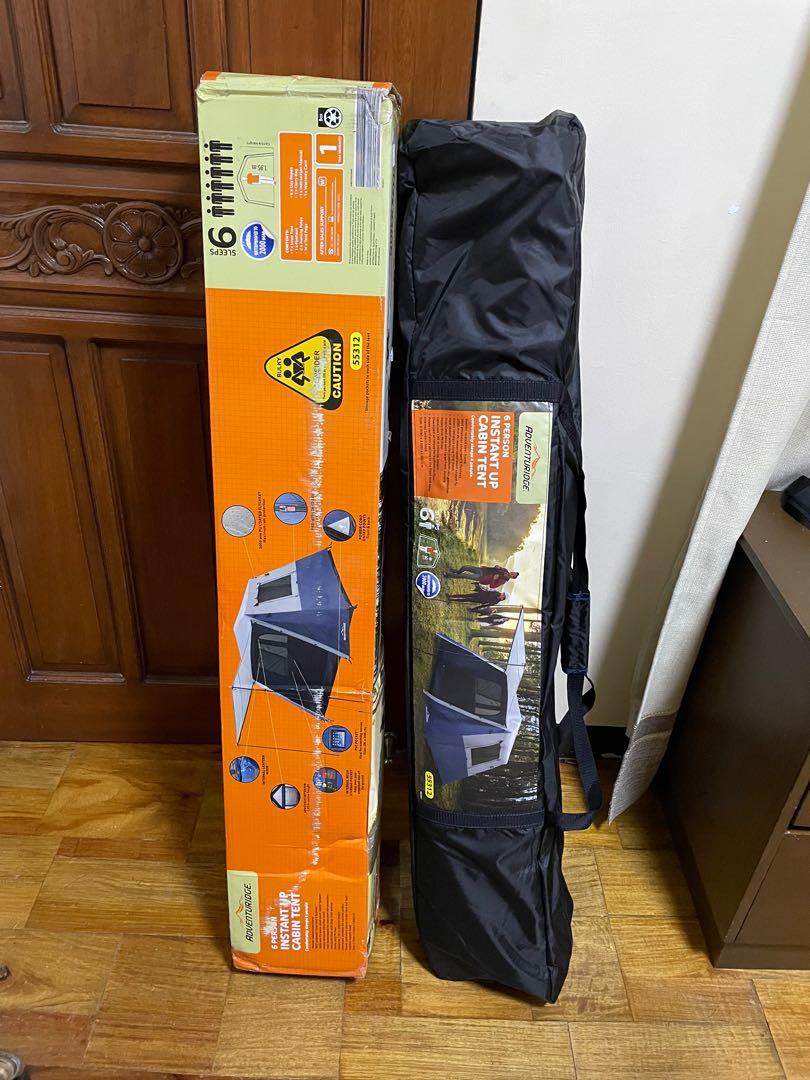 Adventuridge 6 person instant up cabin tent, Sports Equipment, Hiking
