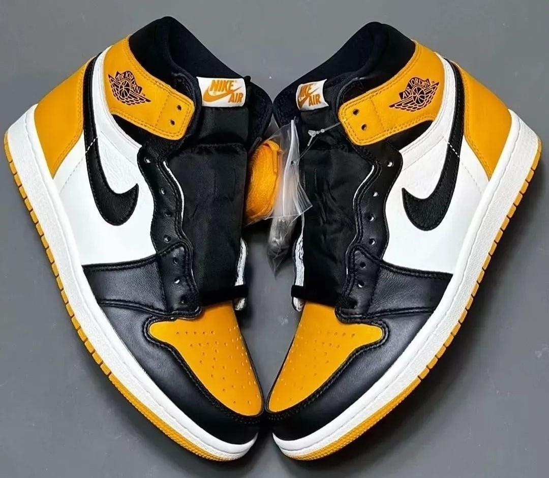 Air Jordan 1 high yellow taxi Men s Fashion Footwear Sneakers