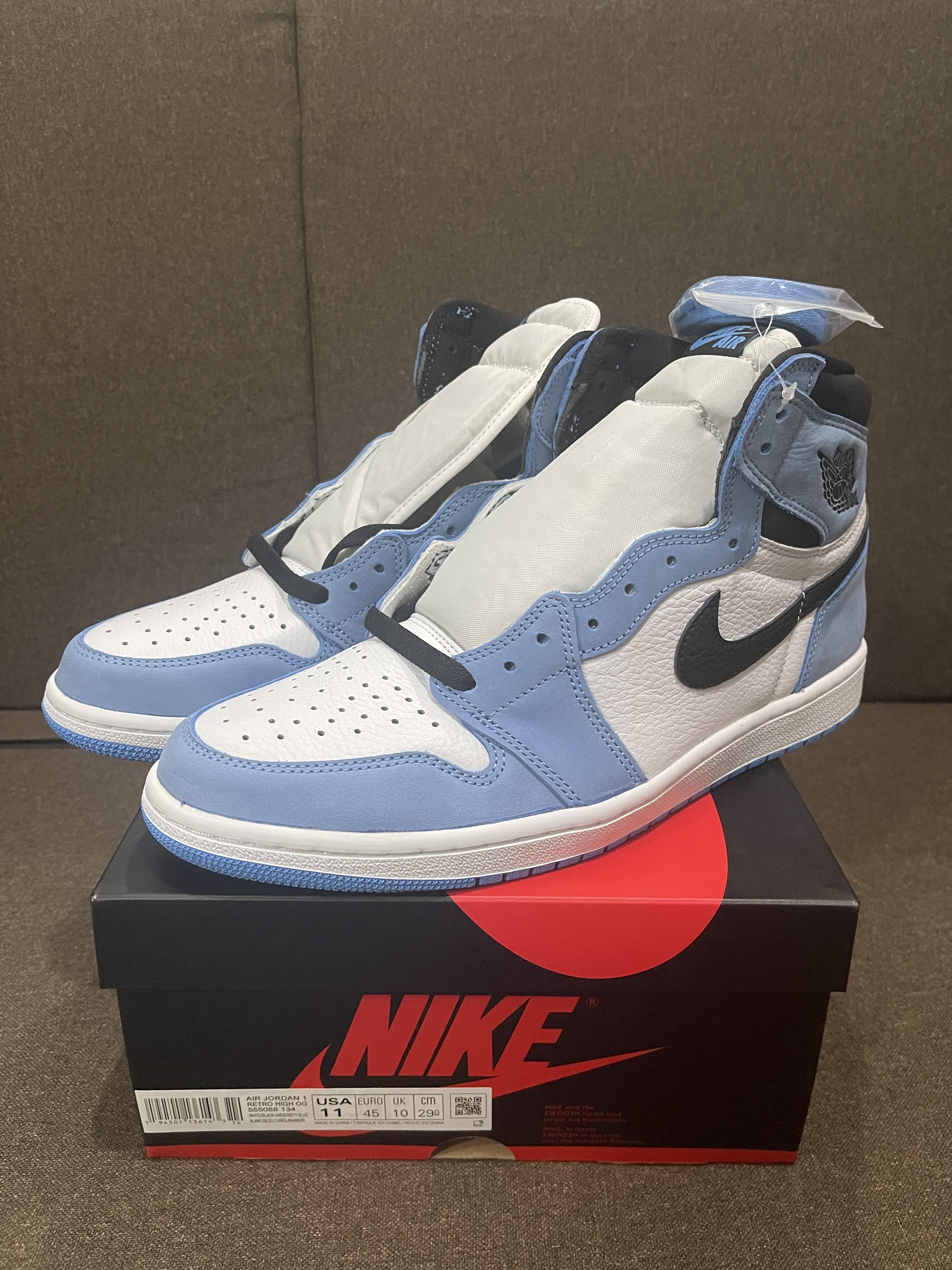 Air Jordan 1 Retro High OG University Blue Size 11 Men s Fashion