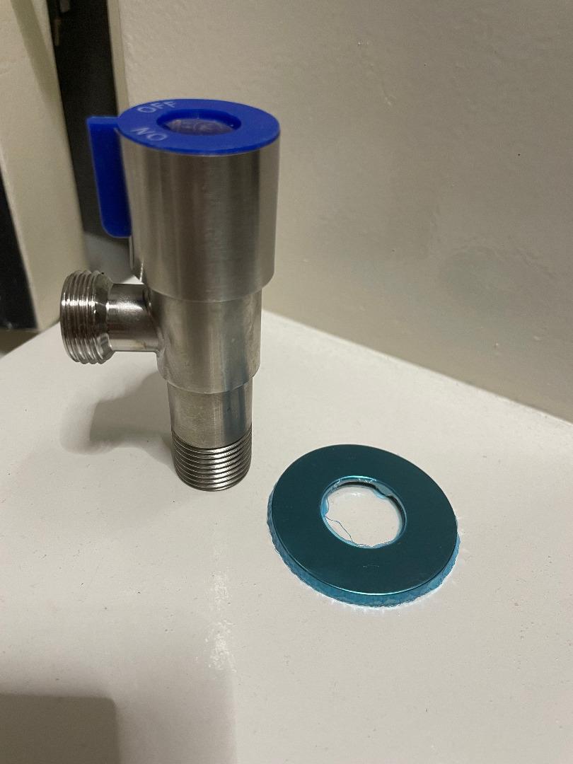Angle Valve Tap Hot Cold Bidet spray gun/ Flexible hose/ Pipe Tap ...