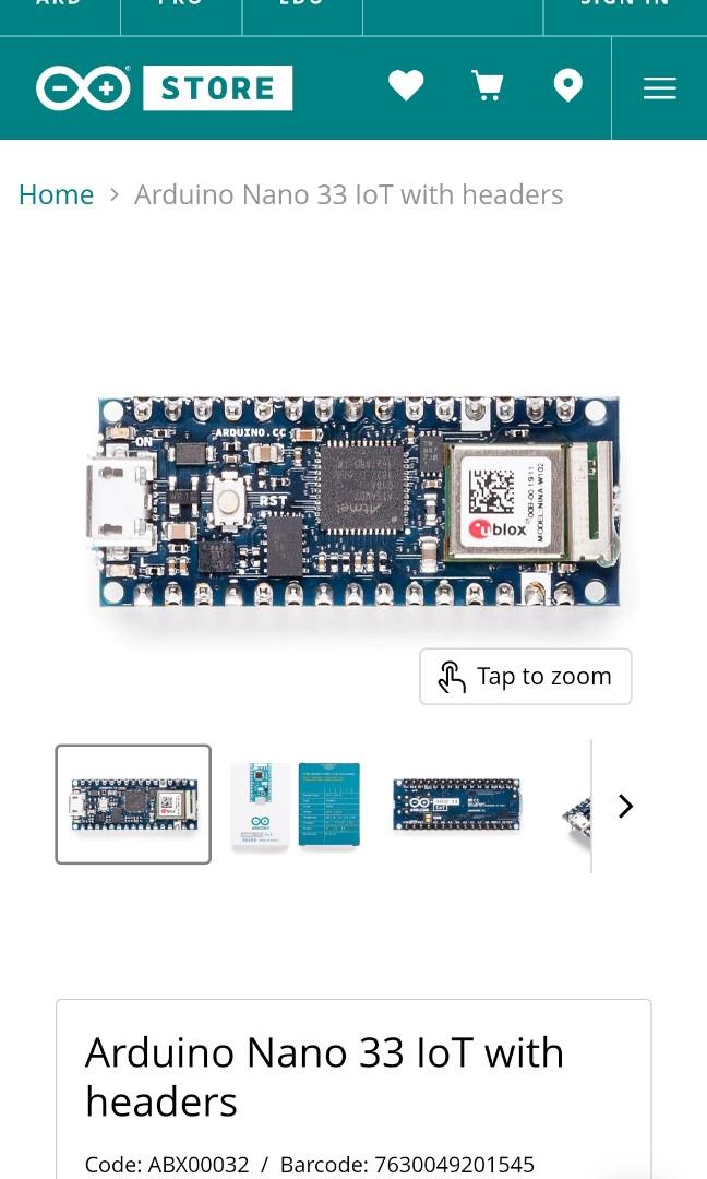 Arduino Nano 33 IoT, Car Accessories, Electronics & Lights on Carousell