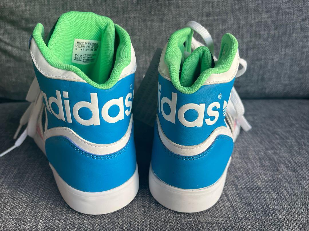 Authentic Adidas hightop sneakers multicolor unique s. 37 5 US