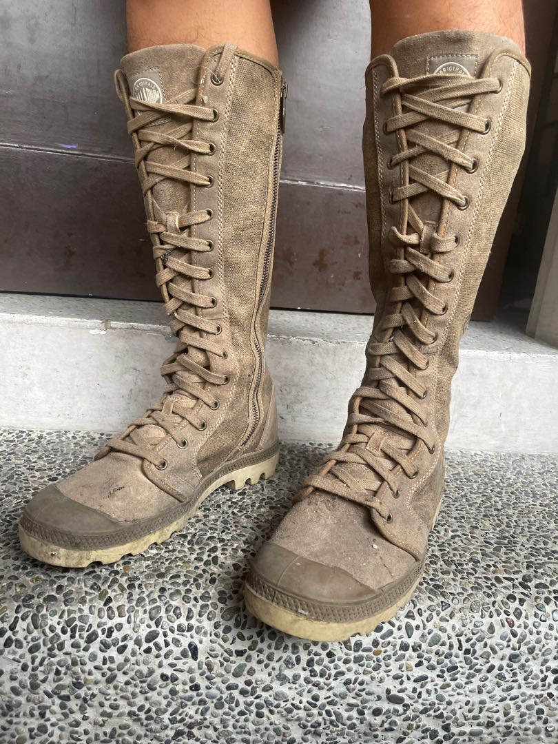 Palladium knee on sale high boots