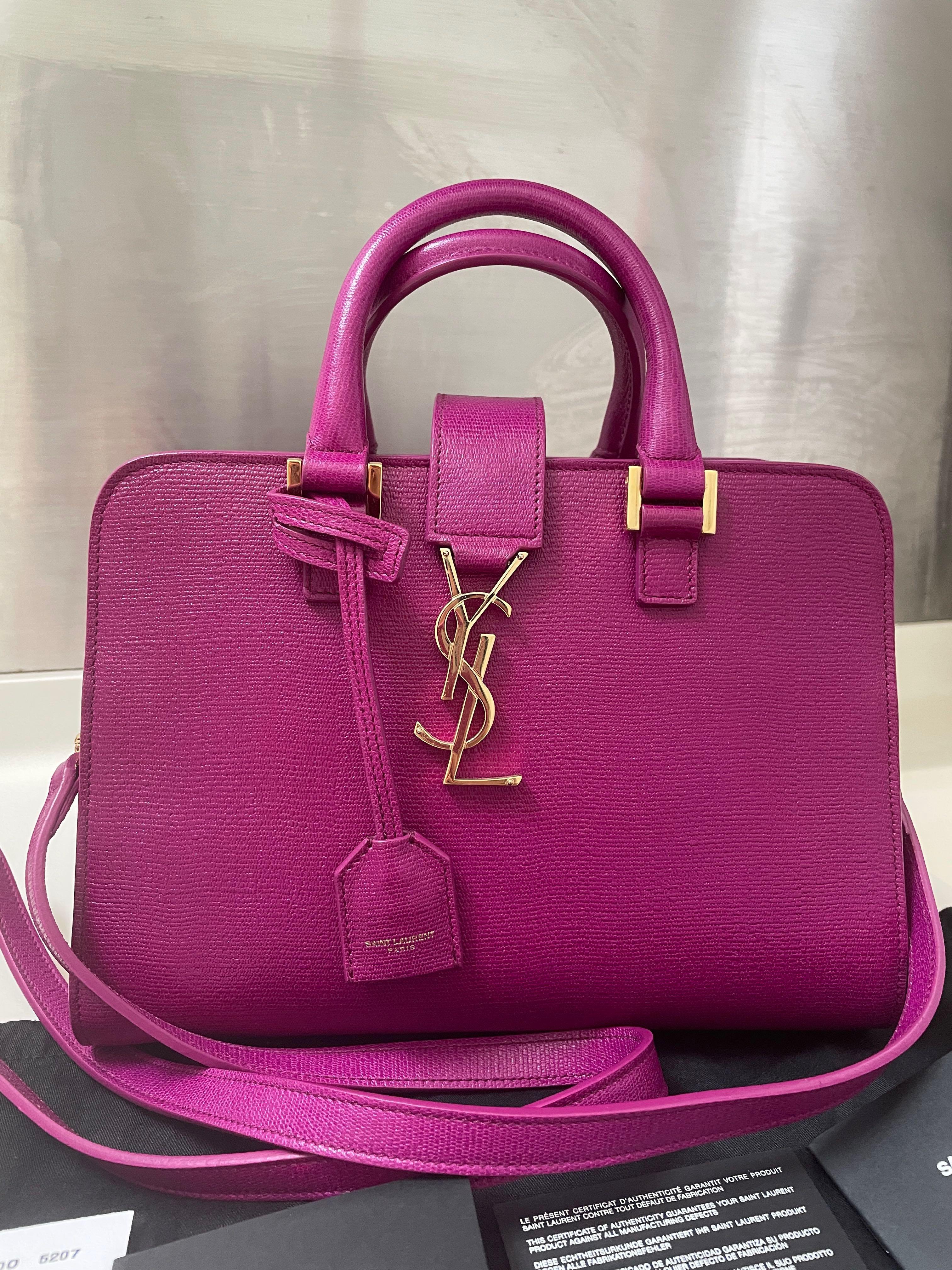 Ysl shop magenta bag