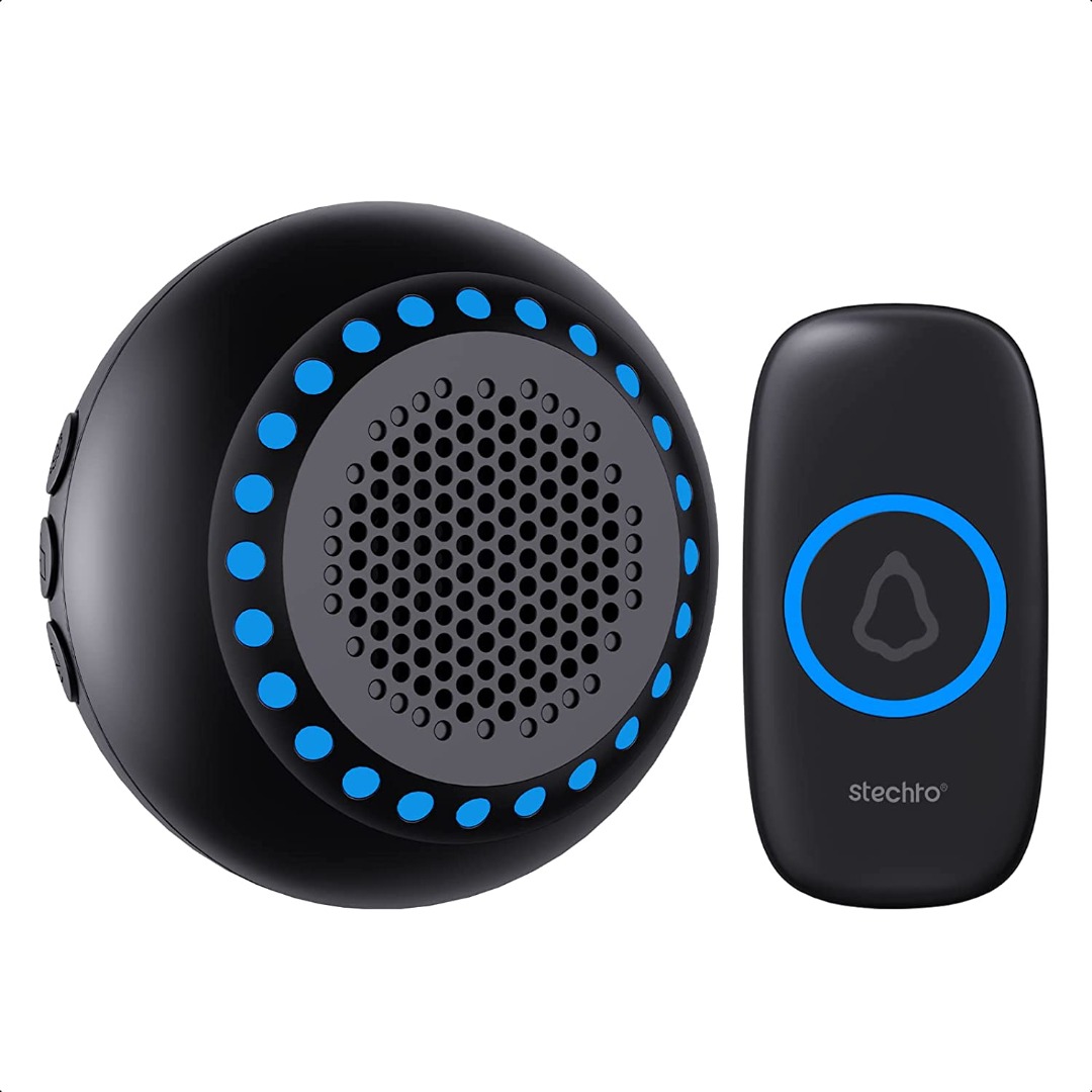 [B769] Wireless Doorbell, Waterproof Door Bells Kit Plug in LED