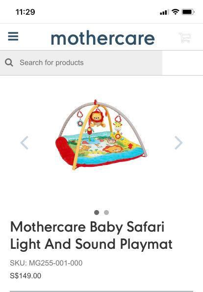 Baby safari lights hotsell and sounds playmat