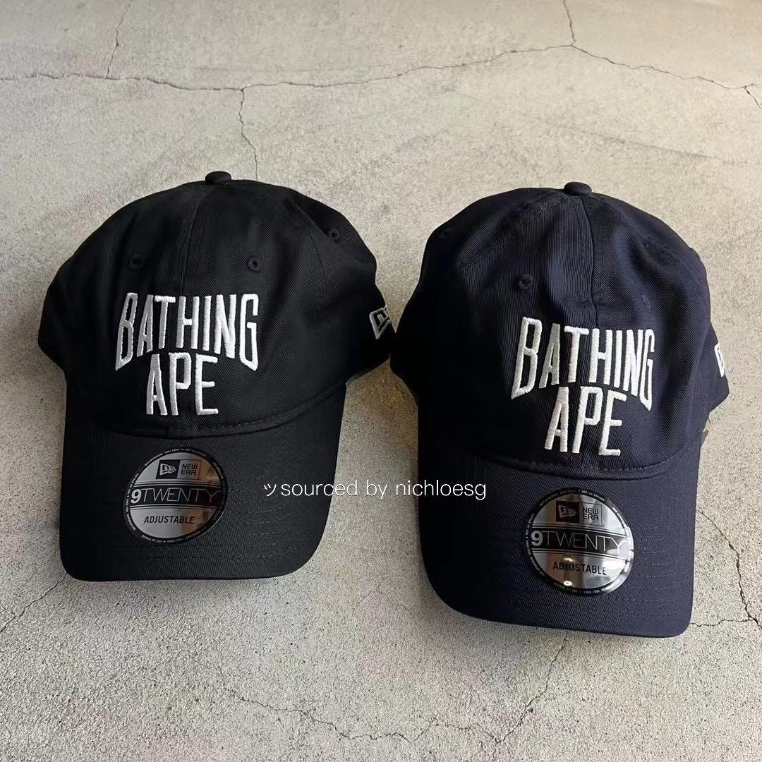 BAPE BLACK® X NEW ERA 9TWENTY PANEL LOGO CAP –