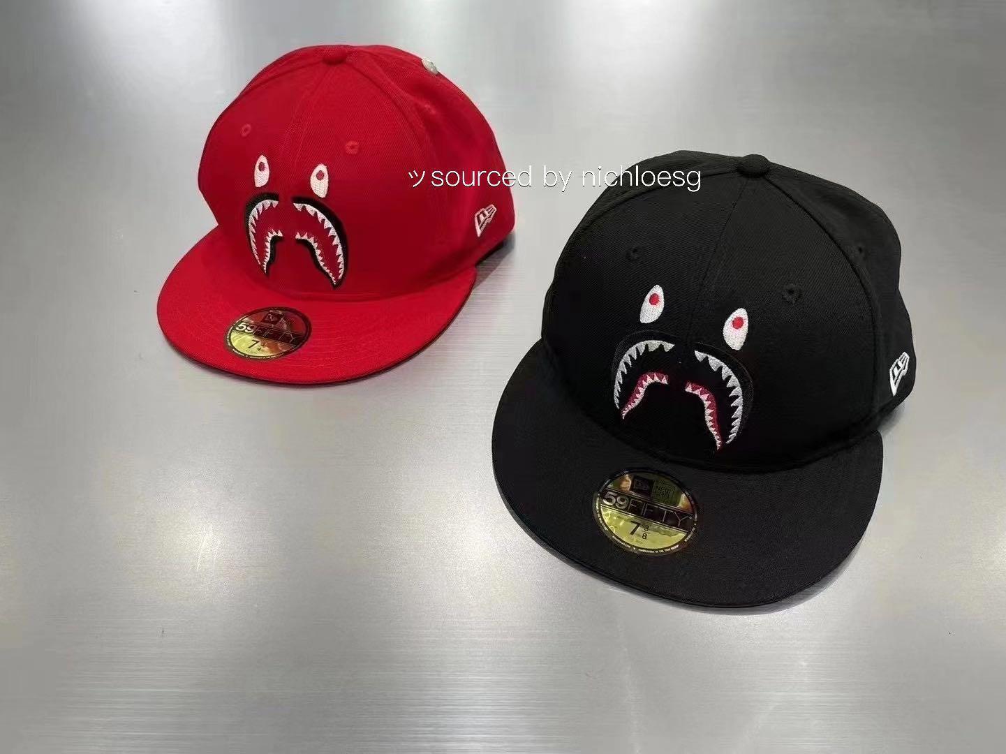 BAPE SHARK NEW ERA 59FIFTY CAP, Men's Fashion, Watches