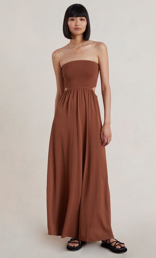 Bec and cheap bridge maroon dress
