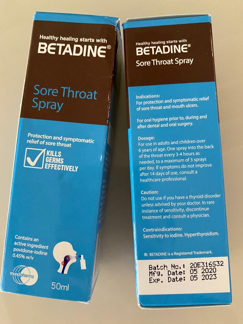 Betadine spray, Health & Nutrition, Medical Supplies & Tools on Carousell