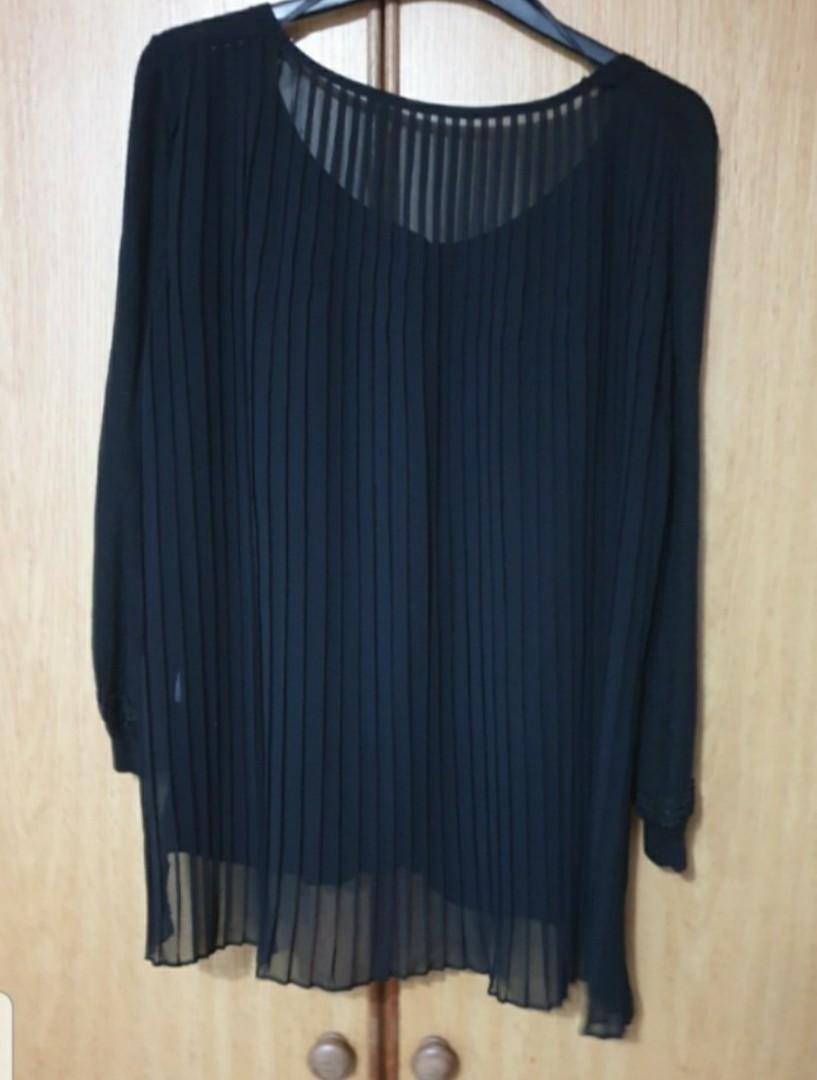 Pleated back cardigan store