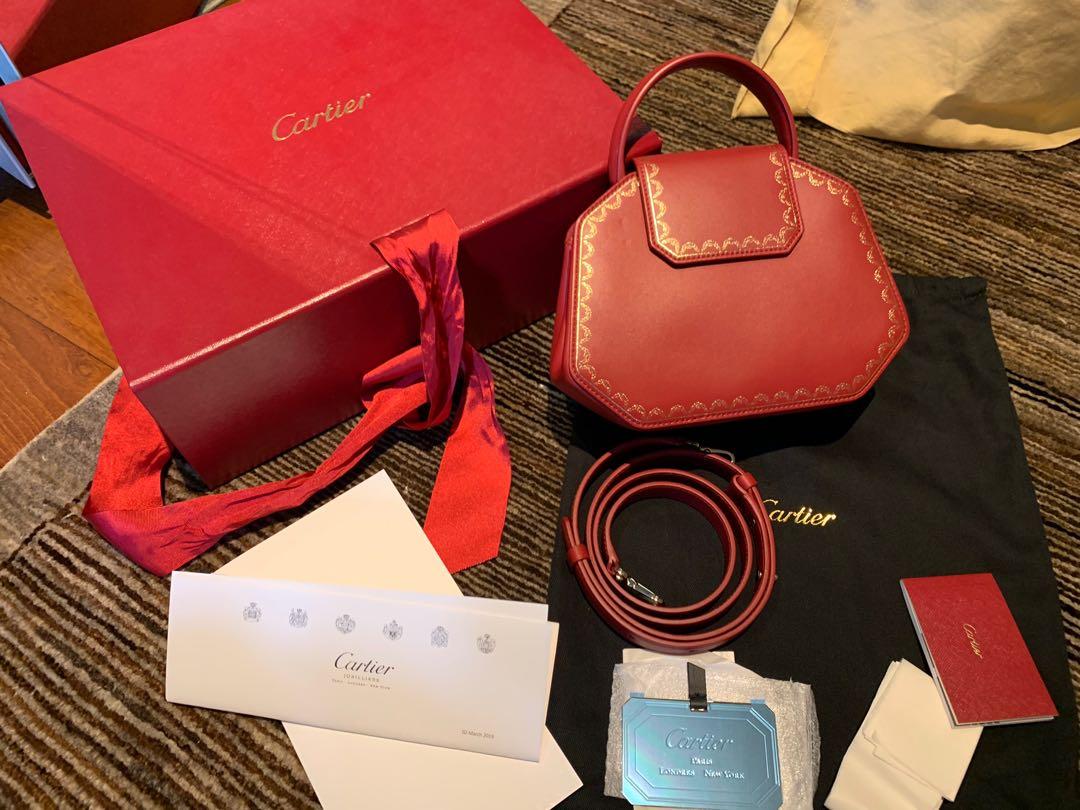 Cartier red shop box handbag