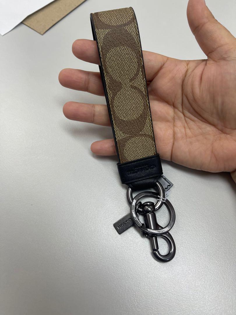 Coach large loop key fob in tan, Men's Fashion, Watches & Accessories,  Accessory Holder, Box & Organizers on Carousell