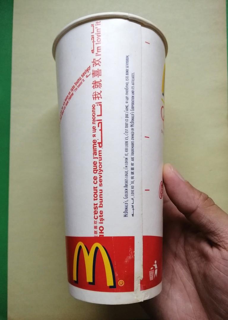 COCA COLA MCDONALD'S PAPER CUP 