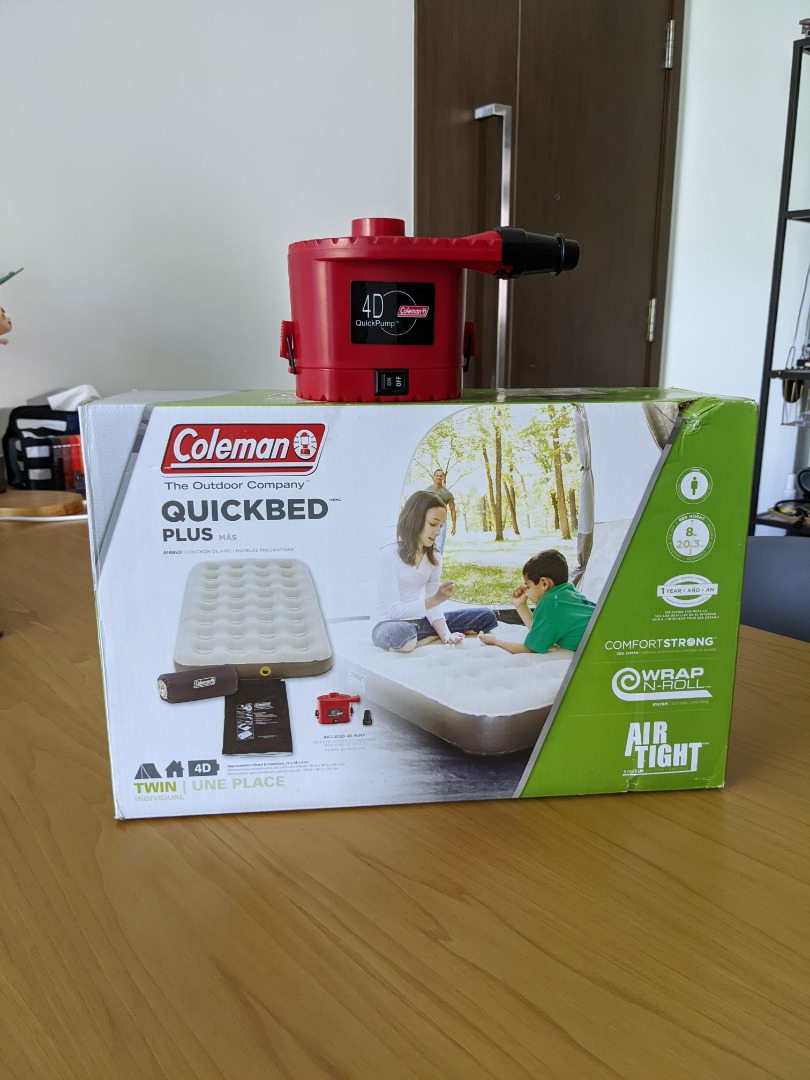 Coleman Air Mattress with Pump, Furniture &amp; Home Living, Furniture ...