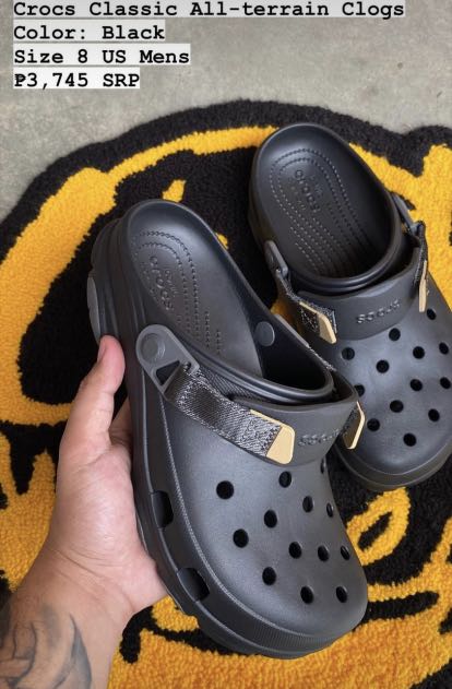 All terrain crocs discount black