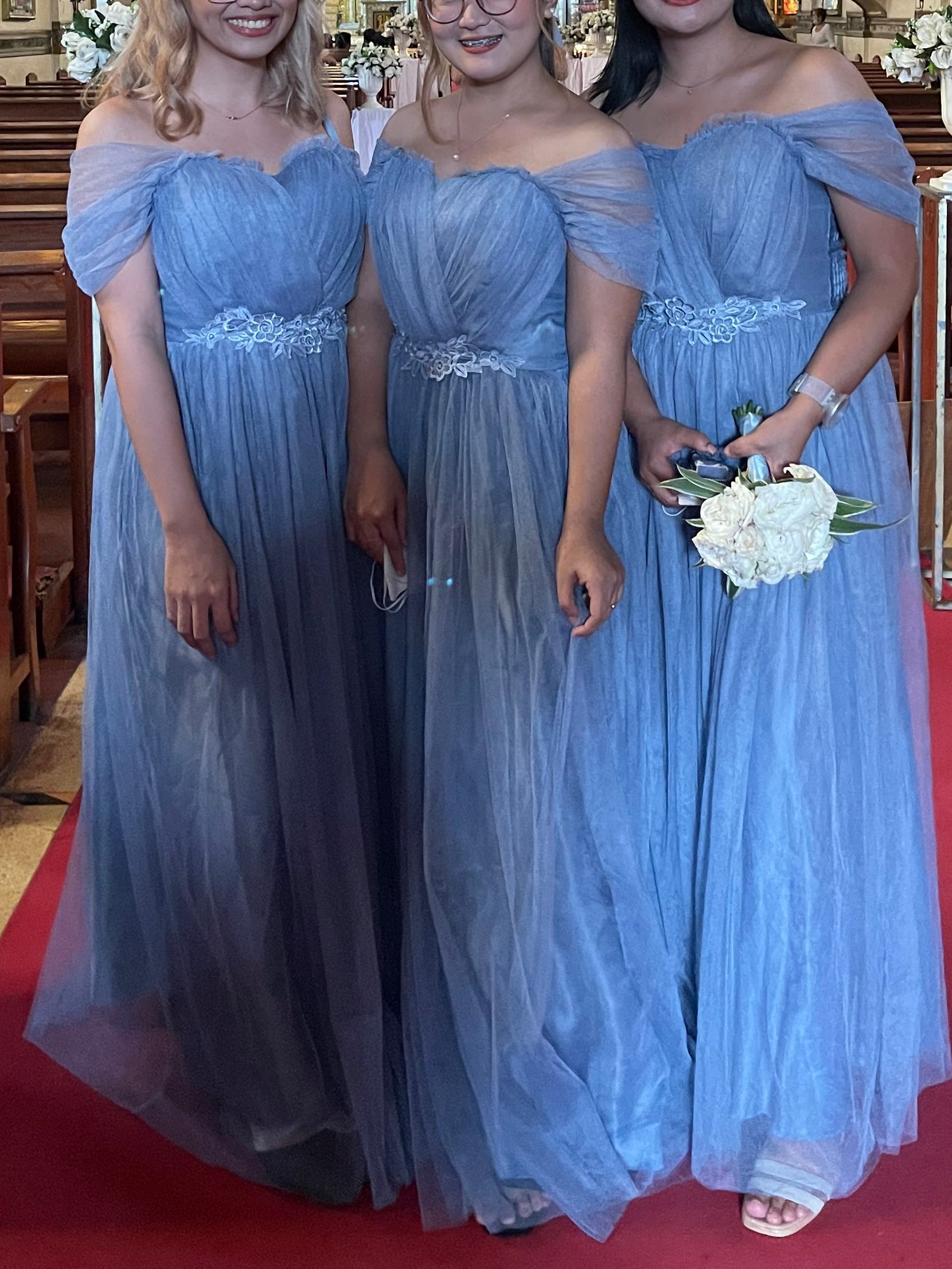 30 + Steel Blue and Dusty Blue Bridesmaid Dresses | SMYD