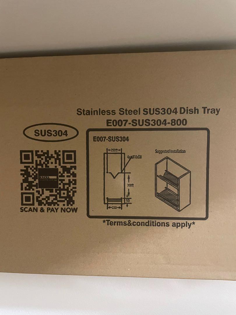 Excel Stainless Steel Dish Rack, Furniture & Home Living, Kitchenware