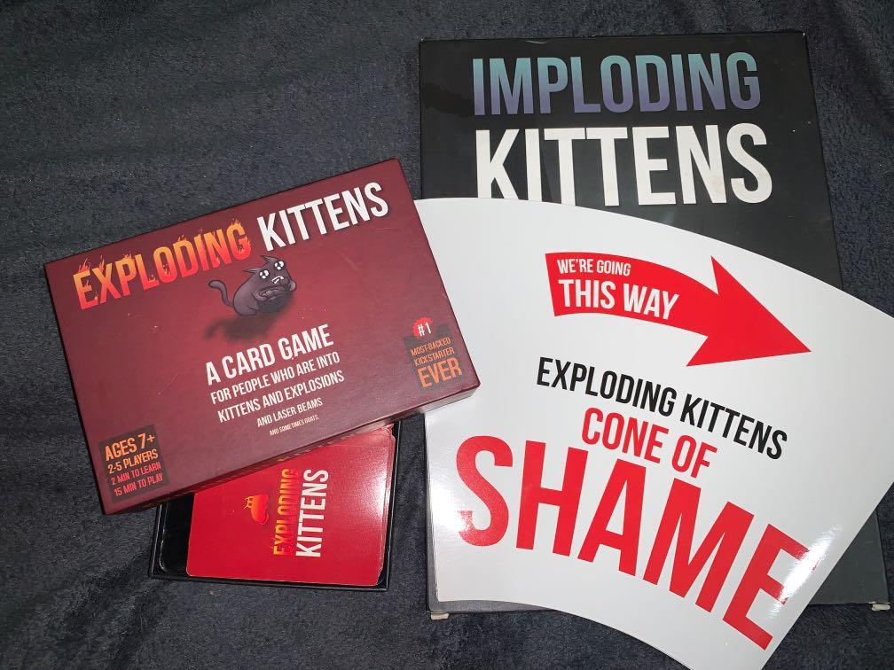 Exploding Kittens with Imploding Kittens and NSFW, Hobbies & Toys, Toys ...