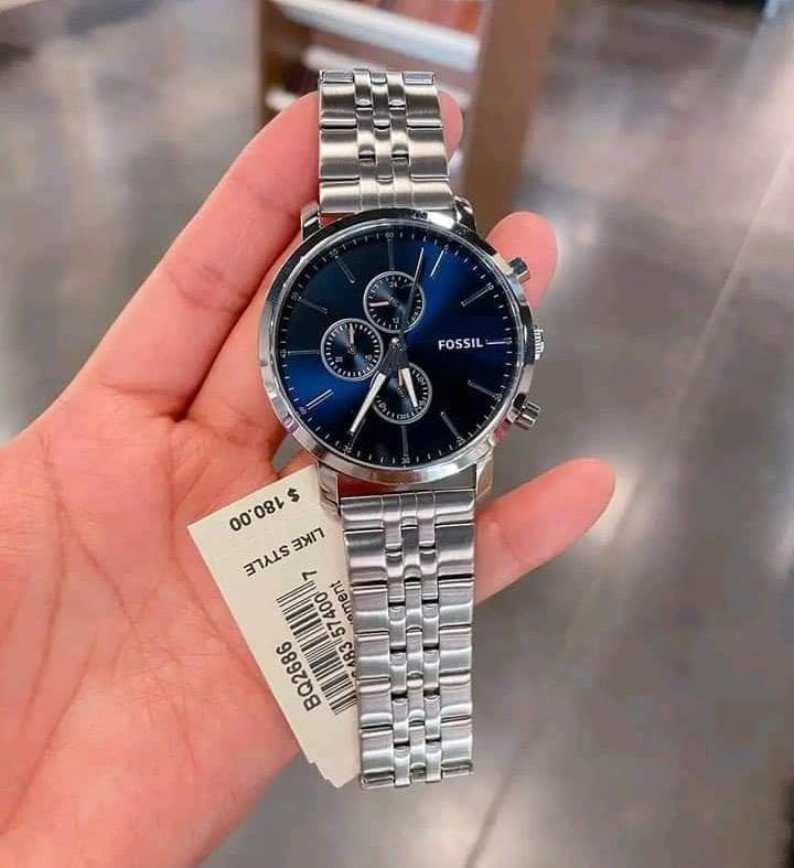 Fossil Chronograph Herrenuhren Fossil Bq2329 Herrenuhr Gold