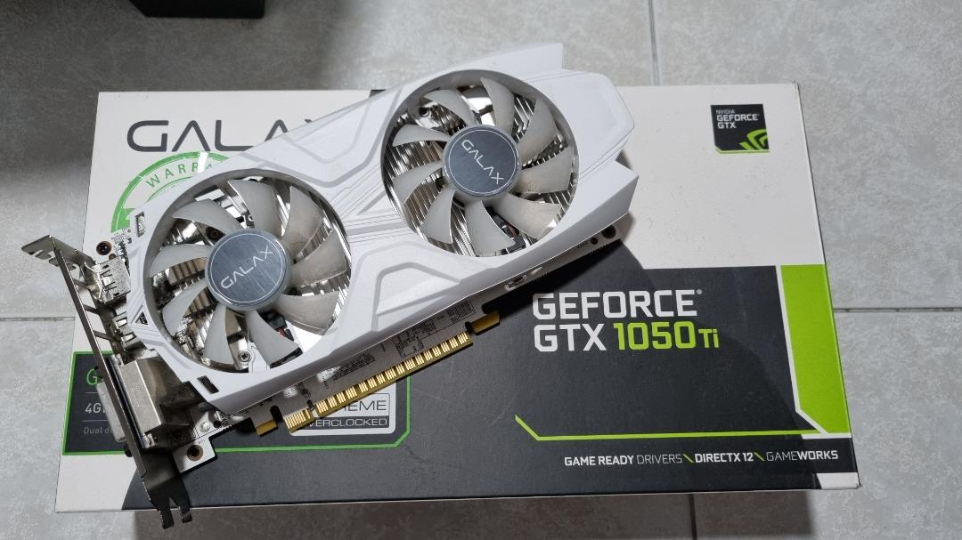Galax 1050 hotsell ti exoc white