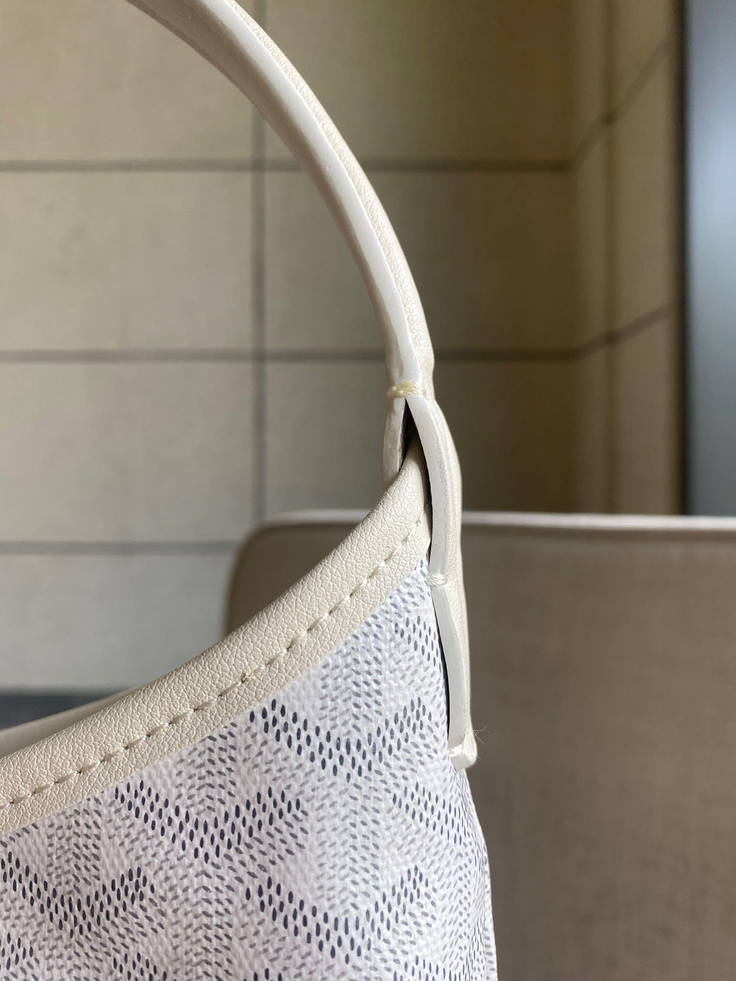 Luxury Brand Goyard Bohème Hobo Bag White