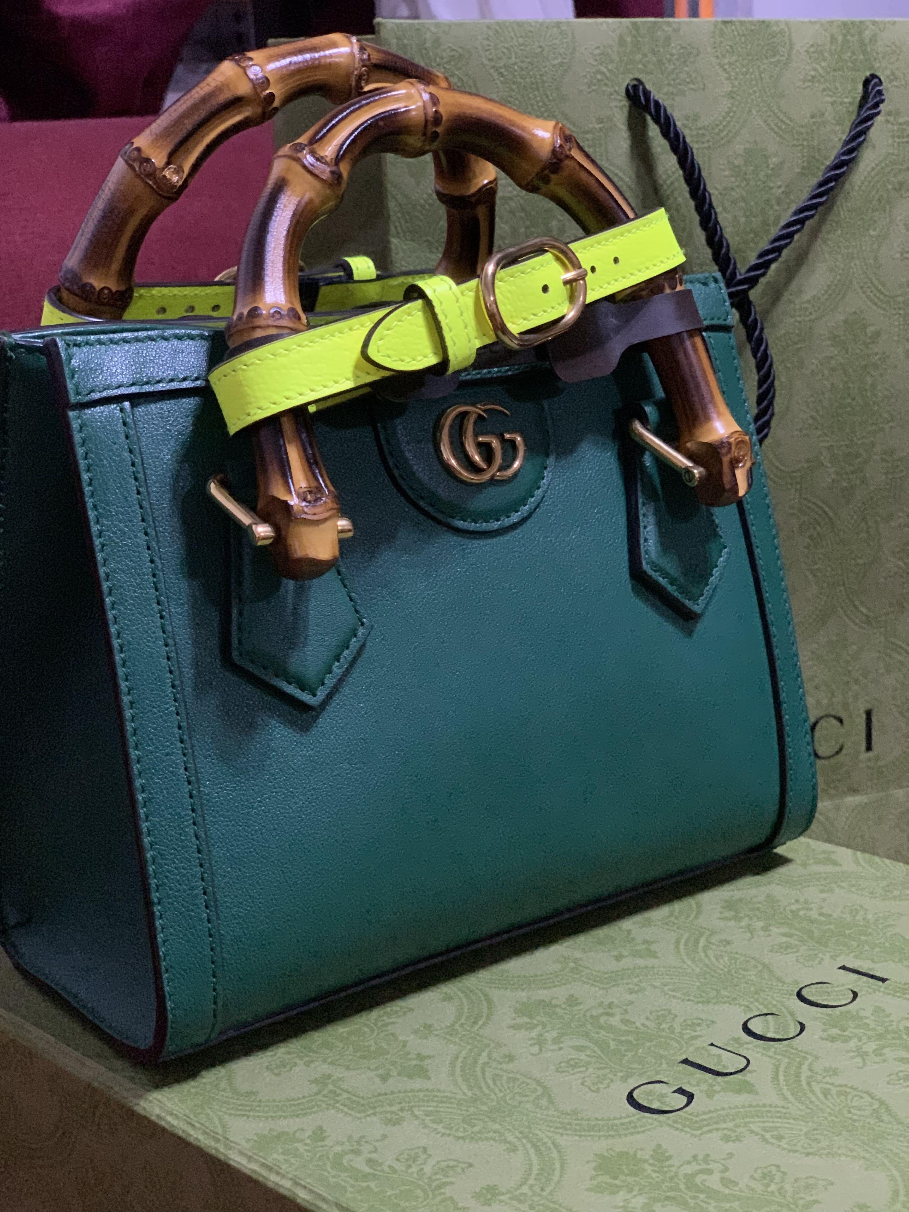 Shop the Gucci Diana mini bag with bamboo in green at GUCCI.COM. Enjoy Free  Shipping and Complimentary Gift Wrapping.