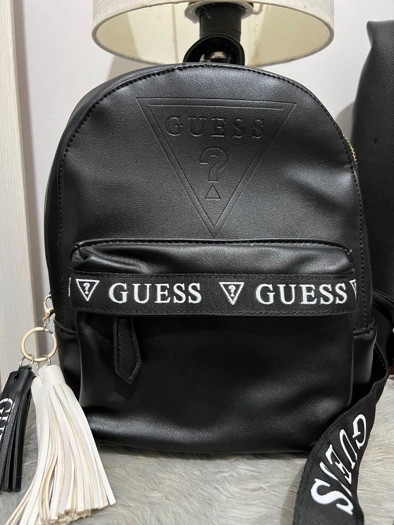 Mini black guess backpack Clearance