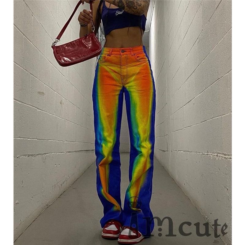 Heat Sensors Denim Pants, Women's Fashion, Bottoms, Jeans on Carousell