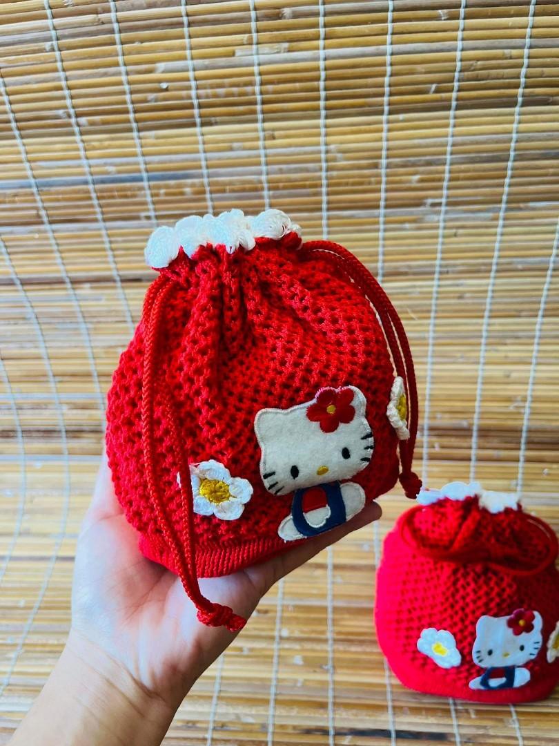 Crochet hello hotsell kitty bag