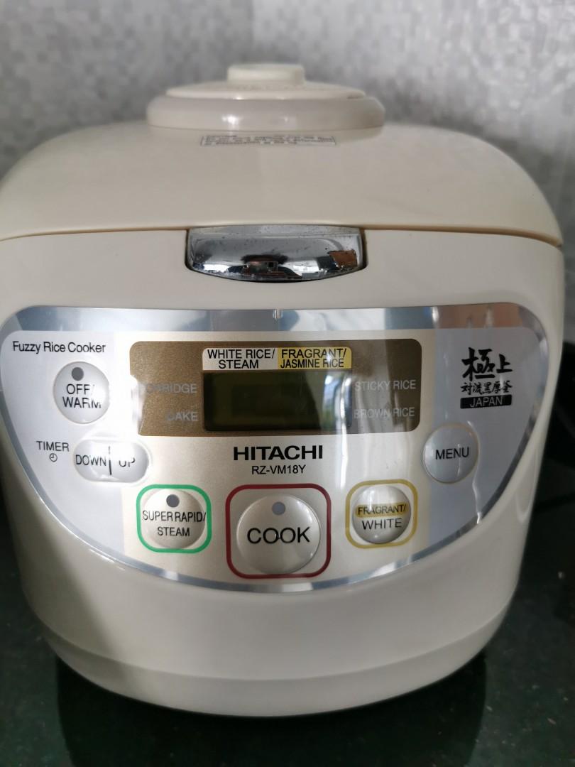 Hitachi RZVM18Y Rice cooker, TV & Home Appliances, Kitchen Appliances