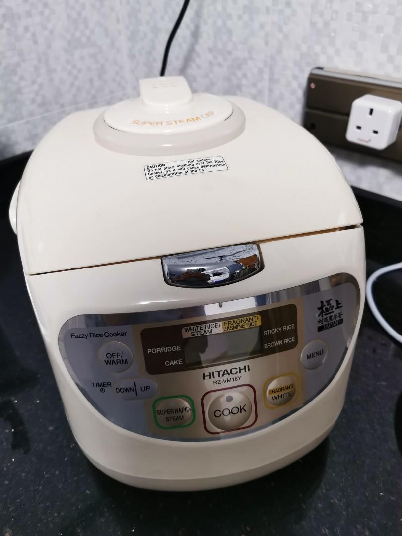 Hitachi RZVM18Y Rice cooker, TV & Home Appliances, Kitchen Appliances