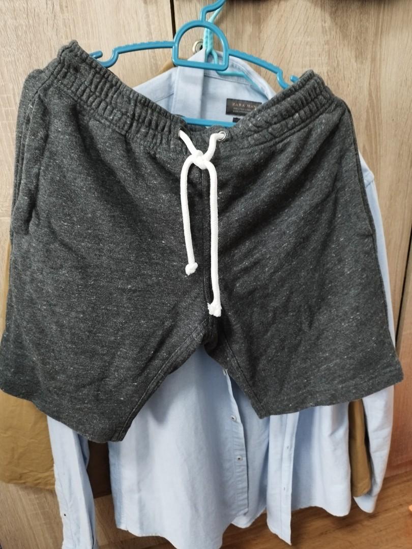 H M dark grey sweat shorts